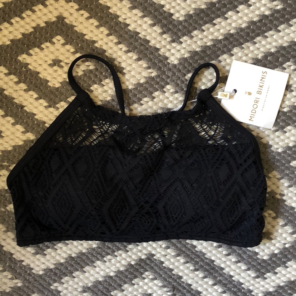 Midori Bikini Black swimsuit top